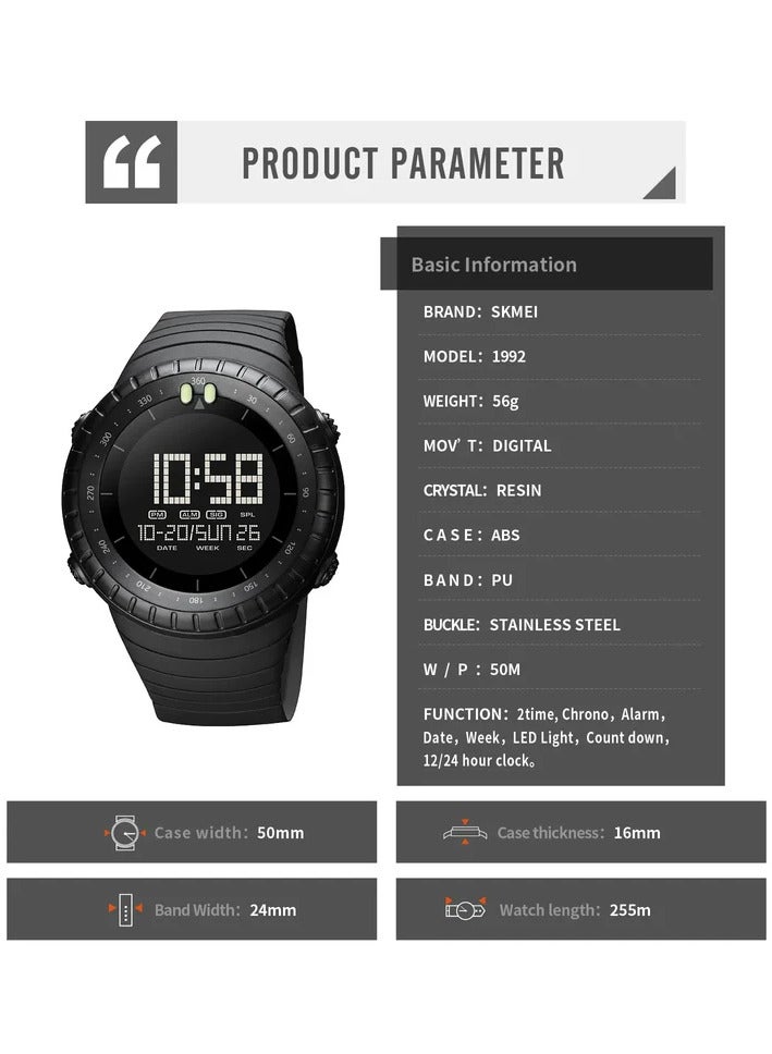 SKMEI SKMEI 1992 Multifunctional Sports Watch - Image 4