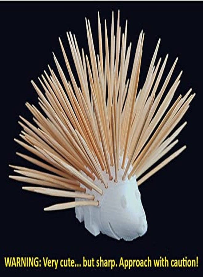 Znet3D Porcupine Toothpick Holder & Dispenser - Porcupick - 150 toothpicks (White) - Image 4