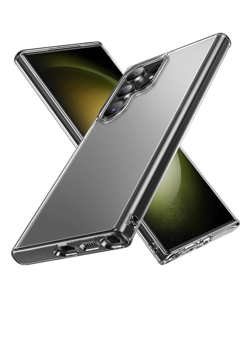 Case for S24 Ultra Transparent A Grade Drop Protection Anti-yellowing Crystal Clear Case Slim Thin Full Protection Case For S24 Ultra-6.8 Inch