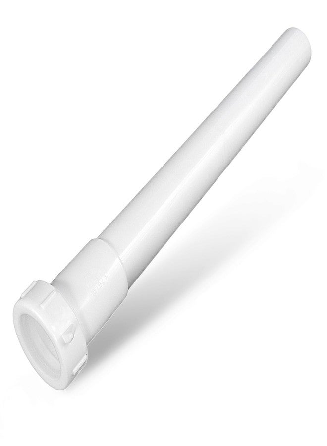 HIGHCRAFT Flexcraft HIGHCRAFT Q34634 Plastic 12 Inch Extension Tube for Tubular Drain Applications 1-1/4 Inch White - Image 1