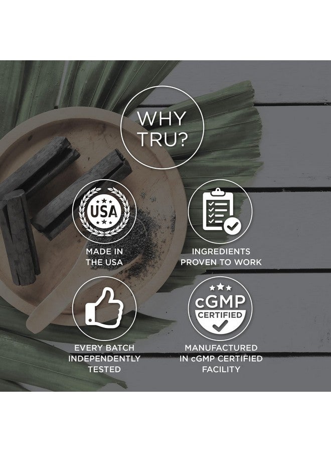 TRU Supplements TRU Detox, Activated Charcoal, Vegan Friendly, Whole Body Natural Detox, Eliminates Bloating, Improve Skin Health, 60 Servings - Image 5