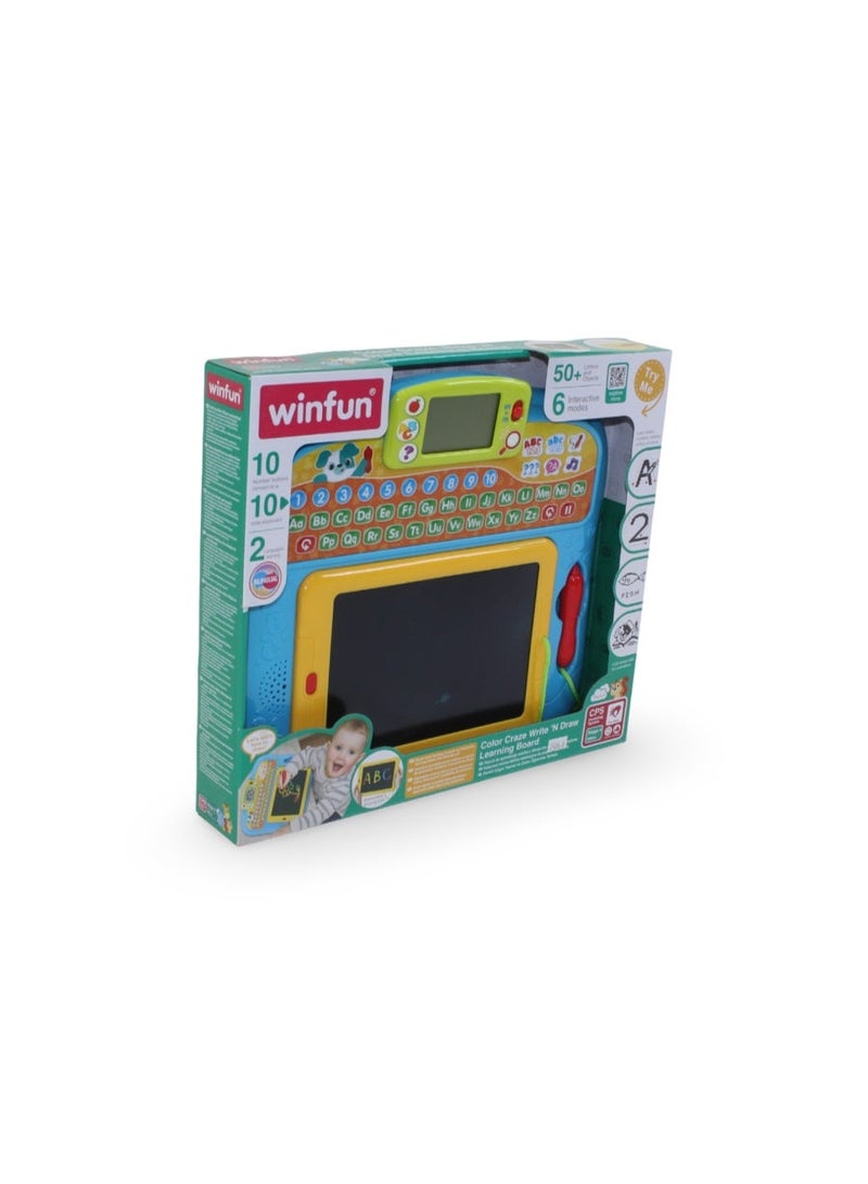 WinFun Color Craze Write 'N Draw Learning Board - Image 1