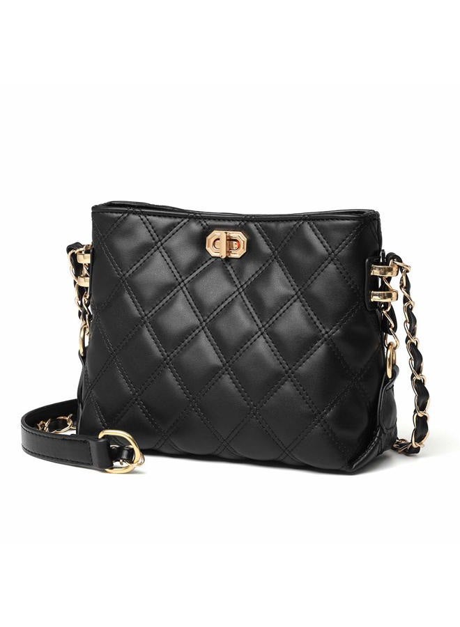 Sivim Small Crossbody Bags for Women Purses Fashion Leather Lightweight Handbags Shoulder Bag(Black), 1-01 Black, Small - Image 1