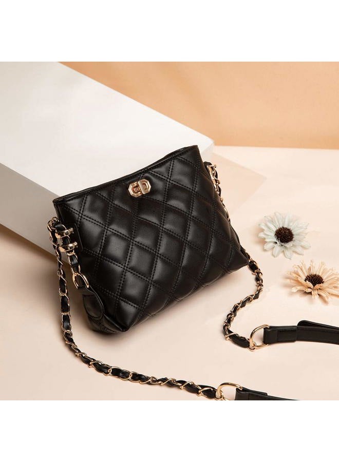 Sivim Small Crossbody Bags for Women Purses Fashion Leather Lightweight Handbags Shoulder Bag(Black), 1-01 Black, Small - Image 2
