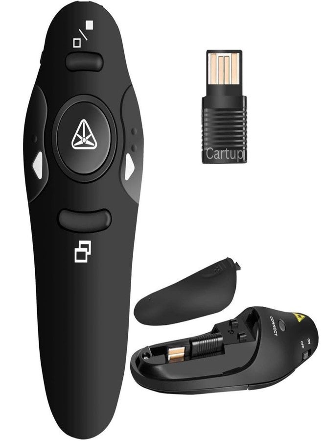 Cartup USB Wireless Presenter with Red Laser Pointer - Compact Presentation Remote for PowerPoint, Google Slides, Keynote - Plug-and-Play for Laptop, PC, Mac - Ideal for Teachers, Professionals - Image 3