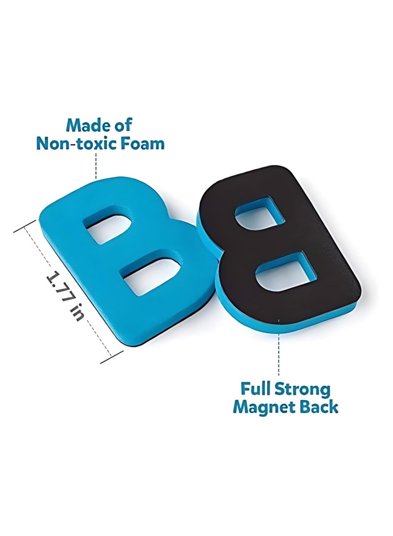 English Magnetic Letters with Magnetic Board & Storage Box- 2-in-1 Educational Toy Set for Preschoolers (Includes 2 Markers, 1 Eraser) - English Alphabet Learning Set - Image 4