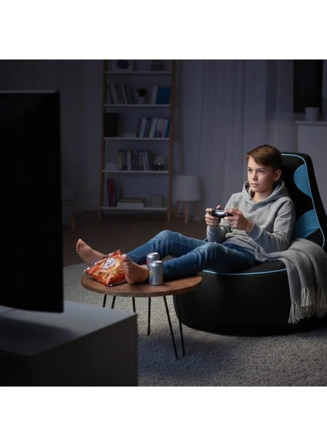 Premium Filled Gaming Bean Bag Chair – High-Back Quilted Seat, Side Pockets, Headphone Hanger & Water-Repellent Fabric – Ergonomic Support for Gaming, Lounge & Movie Nights - Image 2