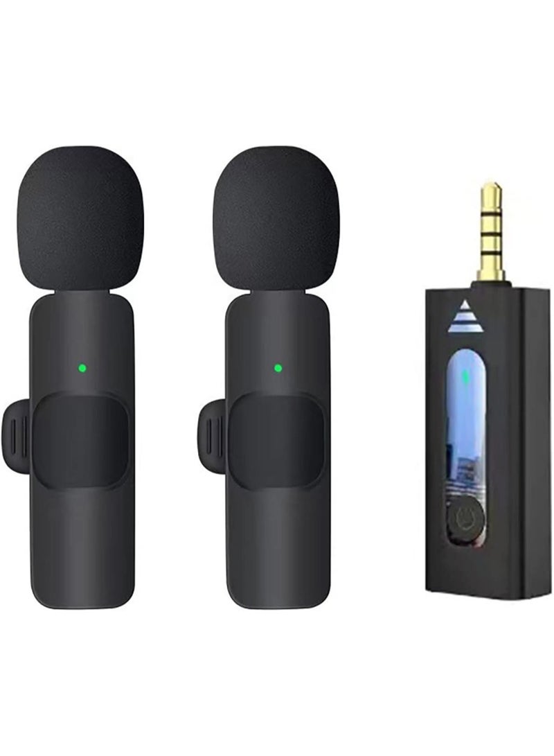 ELTRAZONE Wireless Lavalier Microphone for iPhone iPad USB C Smartphone, Plug and Play Mini Mic for YouTube TikTok Live Streaming Gaming K Song Recording Auto Noise Reduction (3.5mm 2) - Image 1