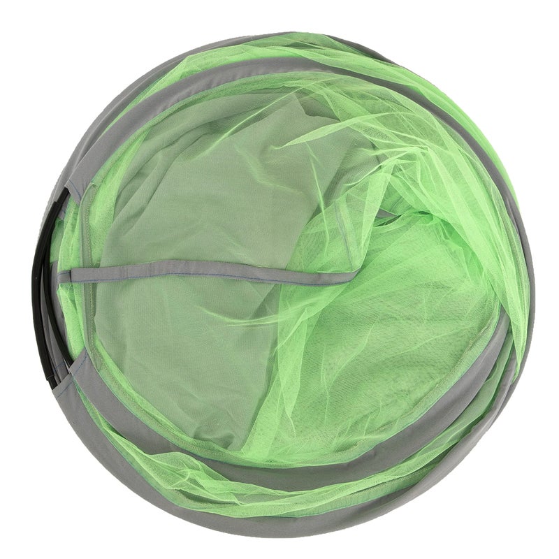 KUNKUN® Foldable Polyester Maharani net Standard Quality of Single Bed Mosquito Net (L-215× B-102× H-90) Green - Image 4