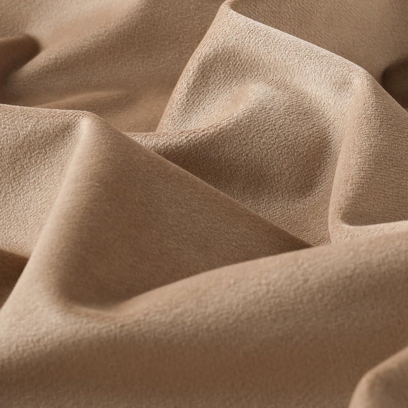 Mixhug Set of 2 Cozy Velvet Square Decorative Throw Pillow Covers for Couch and Bed, Tan, 18 x 18 Inches - Image 3