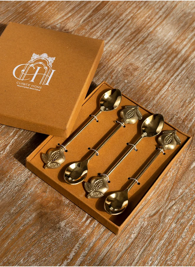 Curate Home Pomegranate Dessert Spoons