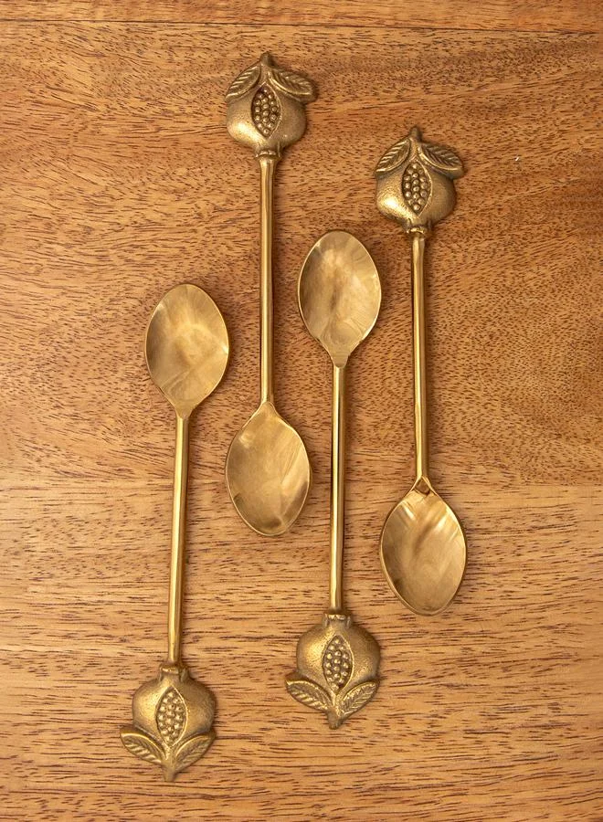Curate Home Pomegranate Dessert Spoons - Set of 4