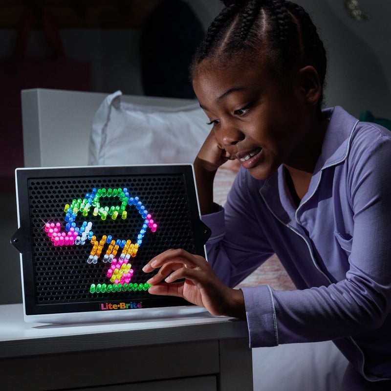 Lite Brite Classic, Favorite Retro Toy - Create Art with Light, STEM, Educational Learning, Holiday, Birthday, Gift, Boys, Kid, Toddler, Girls Age 4+ - Image 4