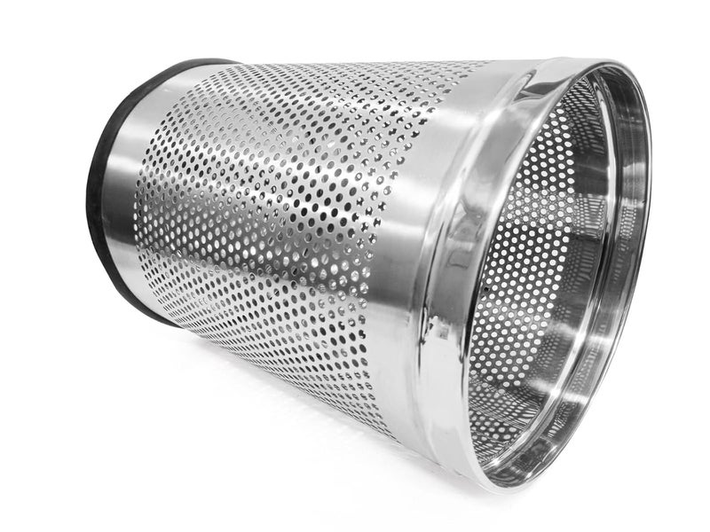 Super HK Stainless Steel Open Perforated Dustbin| Steel Dustbin for Home, Bedroom, Rooms, Office, Kitchen, Bathroom (Big- 16 Litre) - Image 2