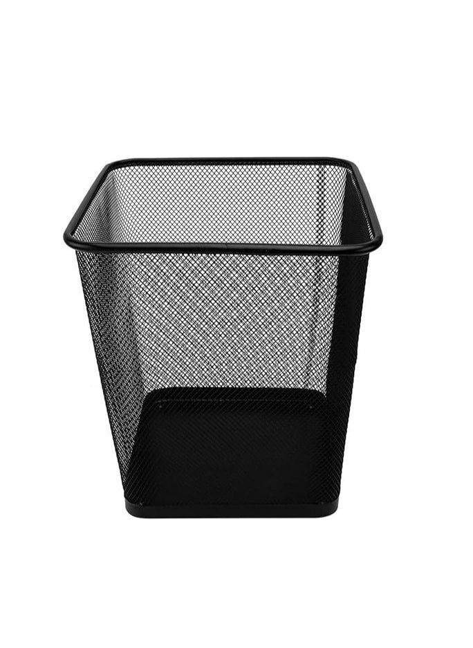 Spaceshoop Mesh Wastebasket,office Trash Can,recycling Bin Mesh Metal Trash Bin,Cage For Office, Bedroom And Is Lightweight, Sturdy And Collects Rubbish Square (Small)  - Image 1