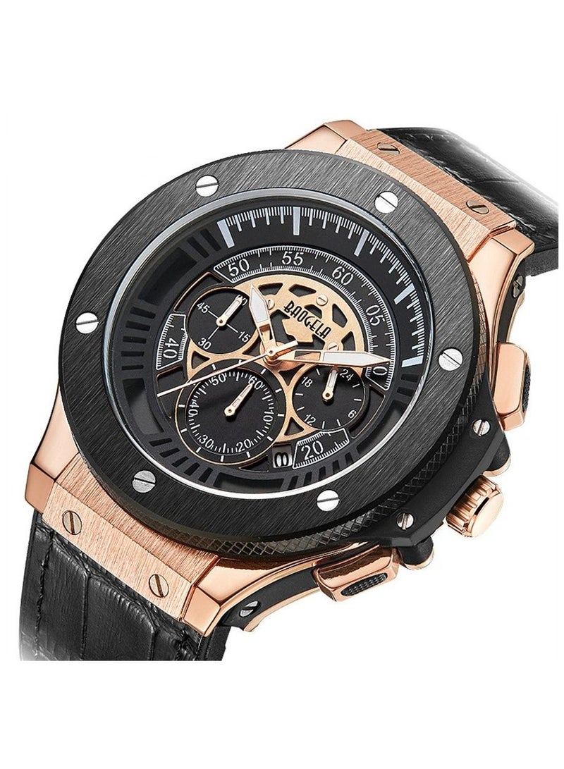 BAOGELA Men's Multi-Sport Calendar Quartz Watch - Image 1