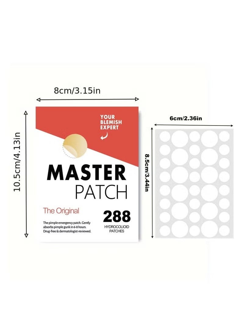 Acne patch 288 Count Pimple Patch, Acne Covering Stickers For Face And Skin, For Men And Women Daily Skin Care  - Image 2