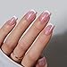 BTArtbox French Tip Press On Nails - Pink Short Press On Nails with Stars, Soft Gel Glue On Nails with Nail Glue in 16 Sizes, 32 Stick on Nails Kit, Starlit Sparkle - Image 2