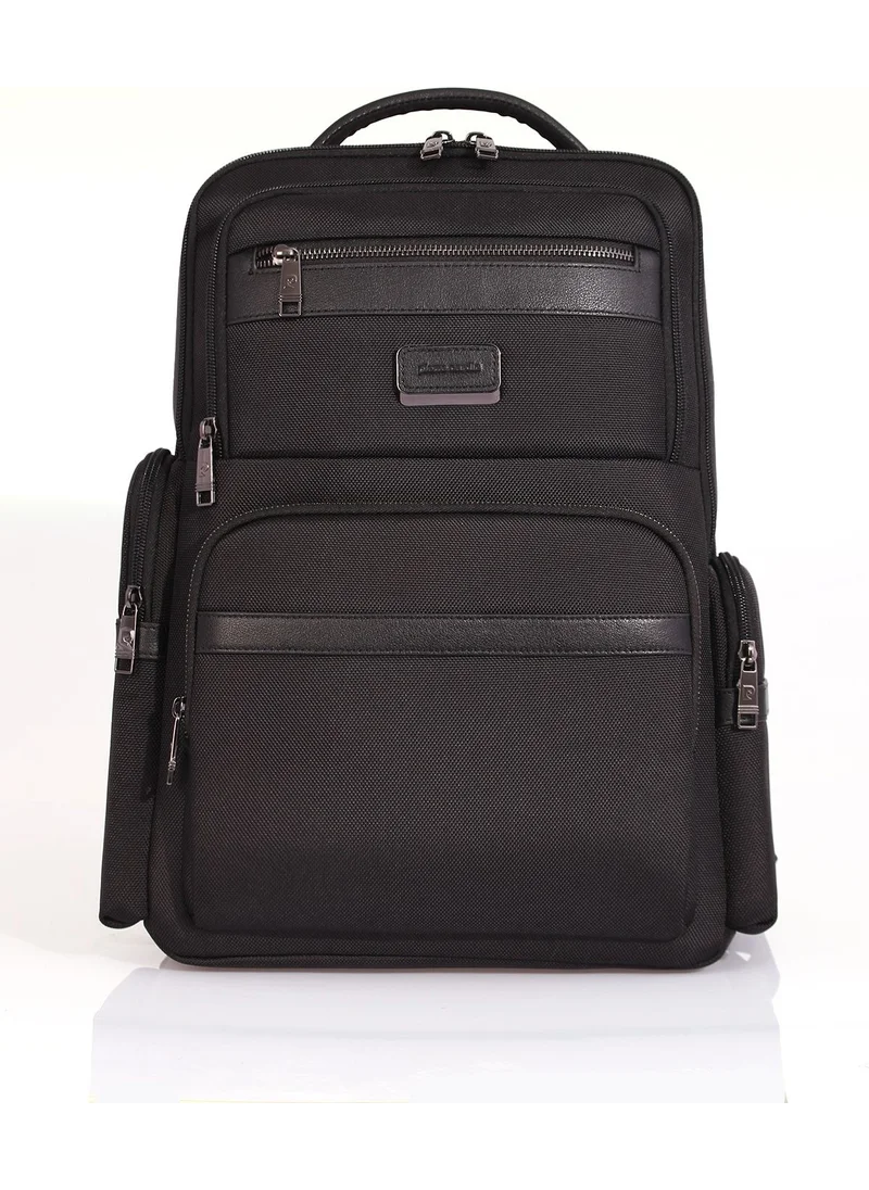 بيير كاردان 01PC00302 Business Laptop Compartment Backpack Black