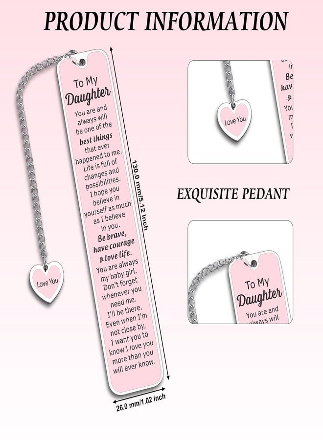 Aeonovs Stocking Stuffers for Teen Daughter, Book Mark for Girls Ages 8-12, Bookmark for Mothers and Daughters, Pink Bookmark, Daughter Gifts from Mom, Valentines Birthday Gifts for Girls Kids - Image 3