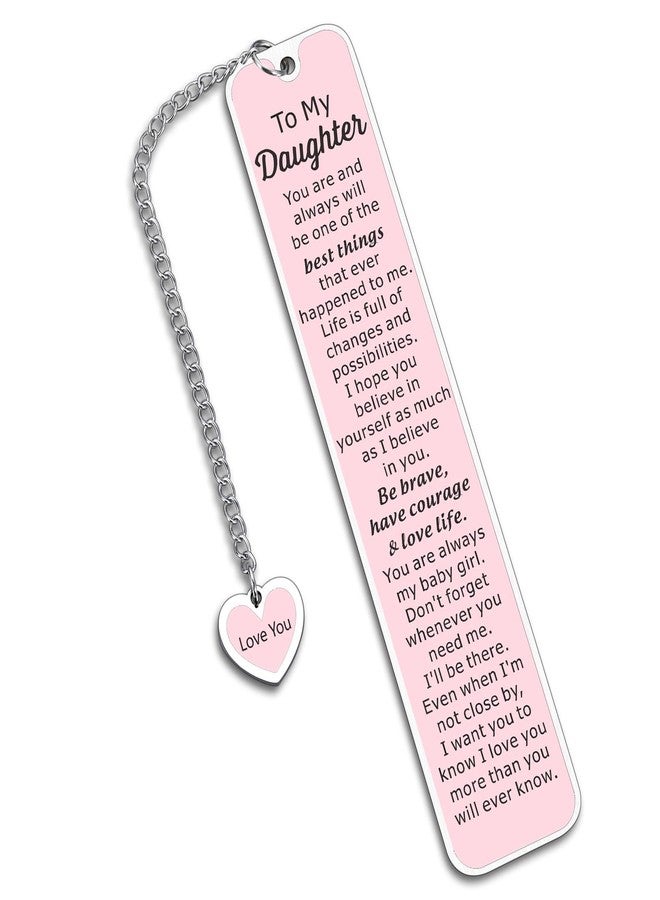 Aeonovs Stocking Stuffers for Teen Daughter, Book Mark for Girls Ages 8-12, Bookmark for Mothers and Daughters, Pink Bookmark, Daughter Gifts from Mom, Valentines Birthday Gifts for Girls Kids - Image 1