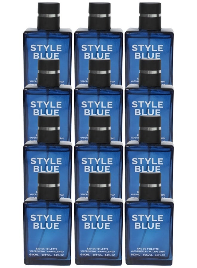 Style 12 Pieces Style Blue Perfume 100ML - Image 1