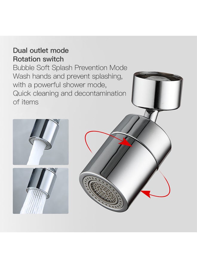 Sharpdo Anti Splashing 360 Degree Swivel Faucet Aerator Sprinkler Extension Kitchen Bathroom Sink Faucet Sprayer Adjustable Faucet Bubbler Filter - Image 4