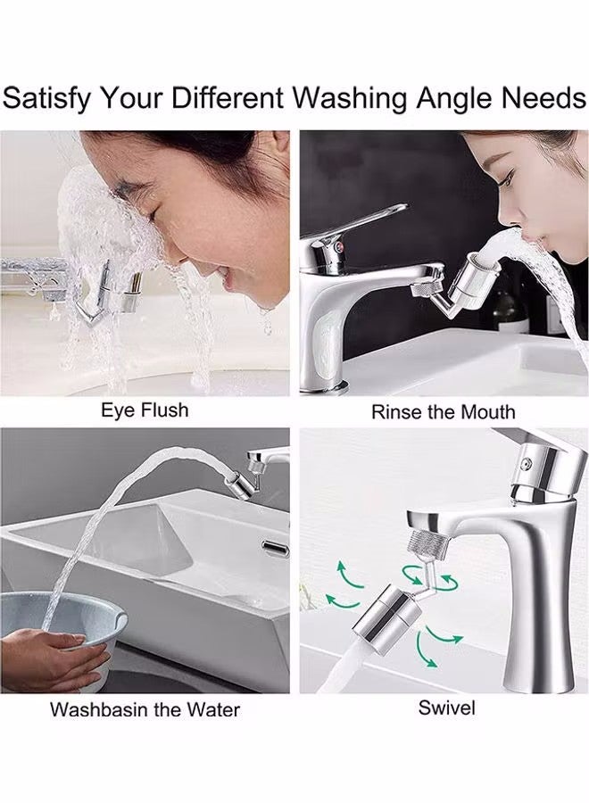 Sharpdo Anti Splashing 360 Degree Swivel Faucet Aerator Sprinkler Extension Kitchen Bathroom Sink Faucet Sprayer Adjustable Faucet Bubbler Filter - Image 3