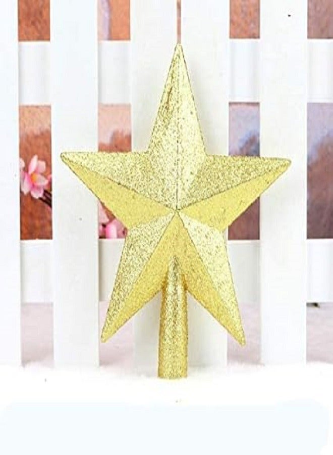 Gold Five-Pointed Star, Tree Top Christmas Tree Ornaments for Christmas Home Decor 10cm - Image 4