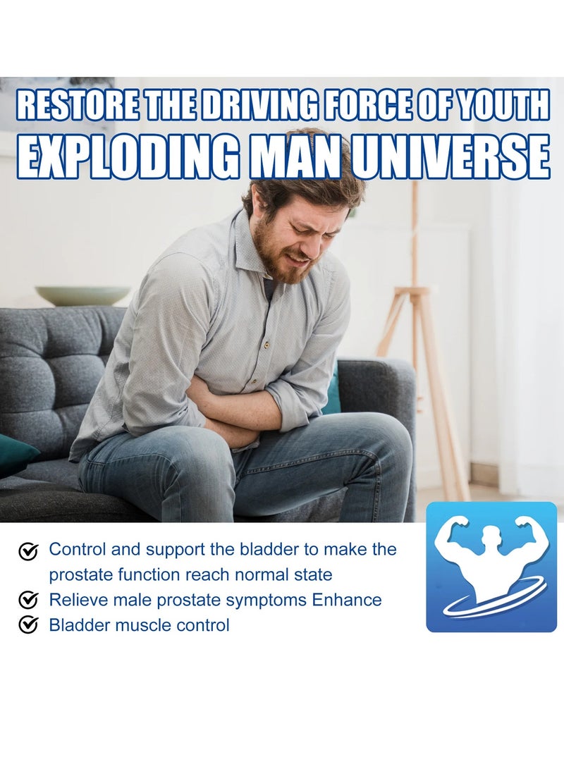 AS SEEN ON TV قطرات علاج البروستاتا، قطرات عشبية طبيعية آمنة للبروستاتا، علاج تضخم البروستاتا للرجال لتخفيف التهاب الإحليل والتهاب البروستاتا وتحسين وظيفة الكلى، (30 مل) - Image 2