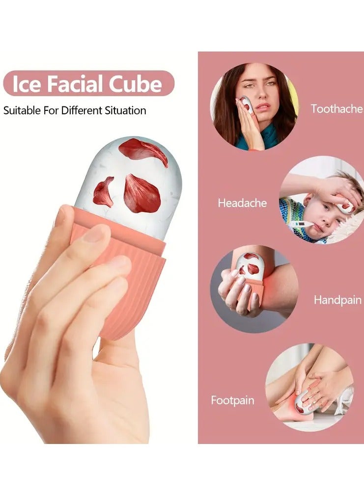 آيس رولر 1 قطعة أسطوانة ثلج لأداة العناية ببشرة الوجه للبشرة المتوهجة مثالية للعناية اليومية بالوجه والتدليك - Image 4