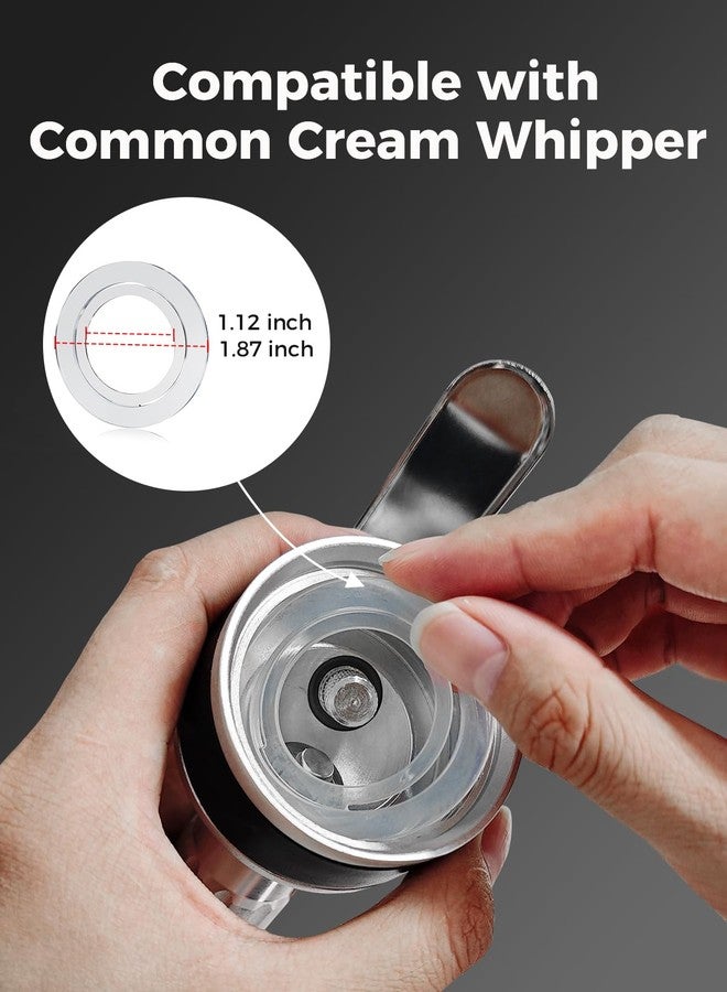SimCoker حشية رأسية من سيم كوكر لموزع الكريمة المخفوقة، قطعتان بديلتان تناسب معظم ماكينات صنع الكريمة المخفوقة، مانعة للتسرب، شفافة - Image 2