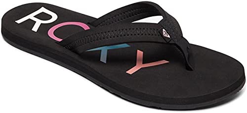 Roxy Women's Vista Flip Flop Sandal, Black, 8 - Image 5