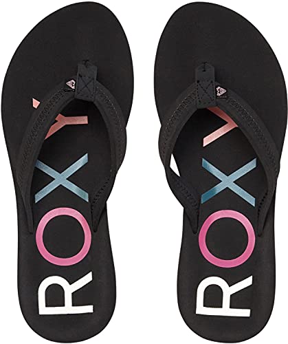 Roxy Women's Vista Flip Flop Sandal, Black, 8 - Image 3