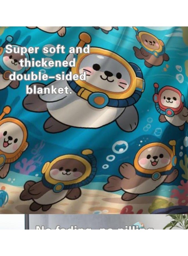 عام بطانية رقيقة من الفانيلا (حرارة ومريحة، ومناسبة للنوم واستخدام اللعبة والغبار والرمل) 150 سم * 200 سم - 570 - Image 4