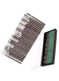 VENEKETY VENEKETY 30X Diamond Burr Bits Drill for Engraving Carving DIY Tools for Dremel Rotary Tool Pack Of 1 Set 30X Pcs in 1 Silver  - Image 2