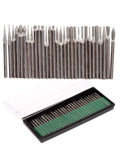 VENEKETY VENEKETY 30X Diamond Burr Bits Drill for Engraving Carving DIY Tools for Dremel Rotary Tool Pack Of 1 Set 30X Pcs in 1 Silver  - Image 4