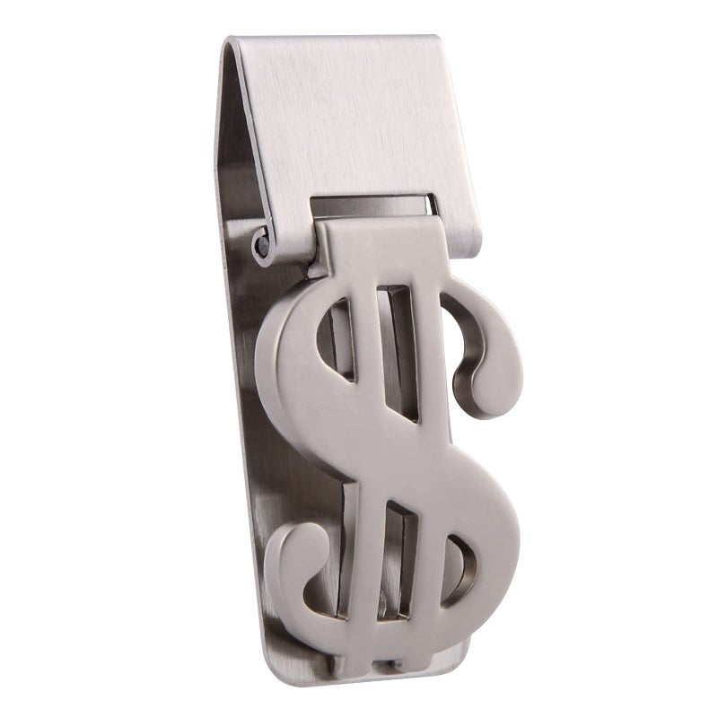 Little World Little World Money Clip 1PCS - Stainless Steel Money Clip for Men, Minimalist Slim Wallet Money Clip Cash Business Card Holder  - Image 1