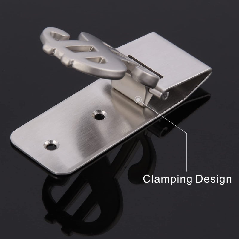 Little World Little World Money Clip 1PCS - Stainless Steel Money Clip for Men, Minimalist Slim Wallet Money Clip Cash Business Card Holder  - Image 3