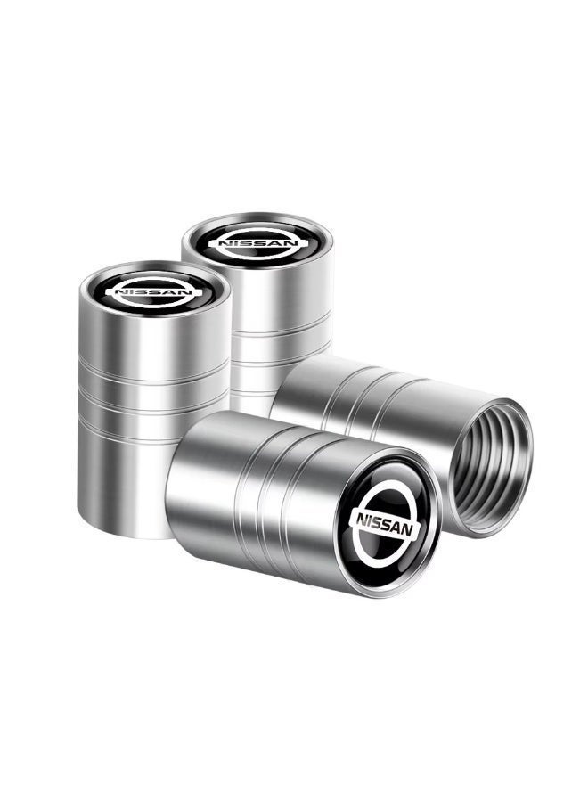 Car Valve Cap Decorative Dustproof Tire Valve Stem Caps (4pcs) Accessories For Nissan Altima X-trail Qashqai Note Juke Patrol - Image 1