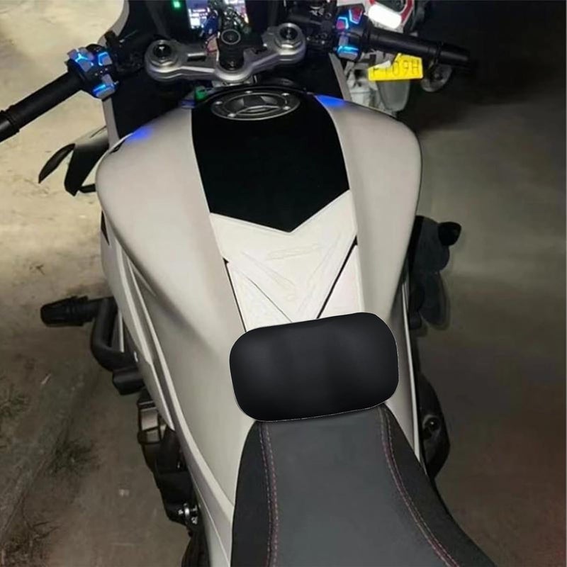 Motorcycle Crotch Buffer Pad Protecting Gadget Protective Oil Tanks Silicone Protections Equipment Guard Protector Black Quick Install Protector Riding - Image 2