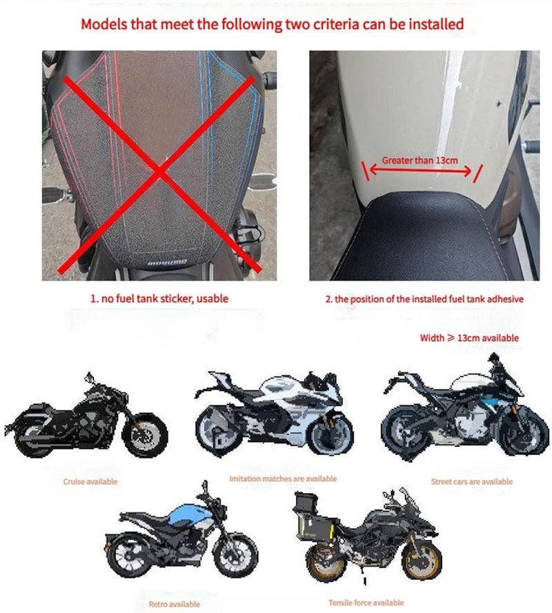 Motorcycle Crotch Buffer Pad Protecting Gadget Protective Oil Tanks Silicone Protections Equipment Guard Protector Black Quick Install Protector Riding - Image 3