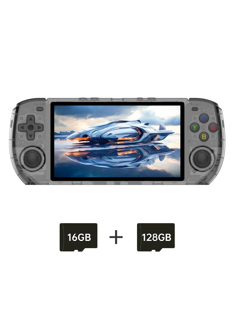 Powkiddy - POWKIDDY RGB10 MAX3 Handheld Game Console, 5 Inch IPS Screen Retro Video Game Console Open Source Linux Game Player, Support WiFi & Bluetooth,10000+ Games Portable PSP (Black, 128G) - Image 1