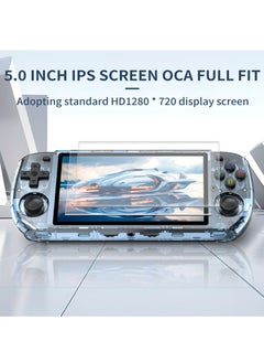 Powkiddy POWKIDDY RGB10 MAX3 Handheld Game Console, 5 Inch IPS Screen Retro Video Game Console Open Source Linux Game Player, Support WiFi & Bluetooth,10000+ Games Portable PSP (Black, 128G)  - Image 4