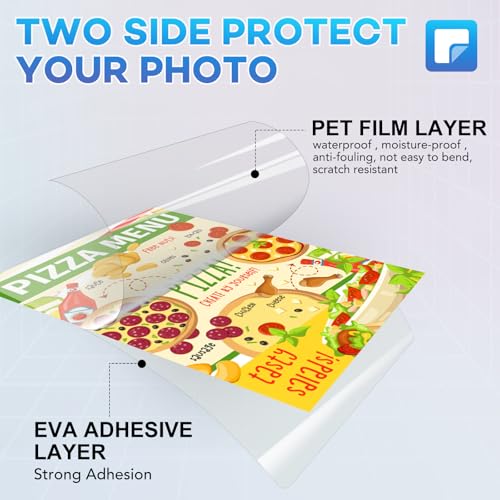 FURWEY 600 Pack Laminating Sheets, Holds 8.5 x 11 Inch Sheets, 3 mil, 8.9" x 11.4" Thermal Laminating Pouches Lamination Sheet Paper for Laminator, Clear, Letter Size, Office and School Supplies - Image 3