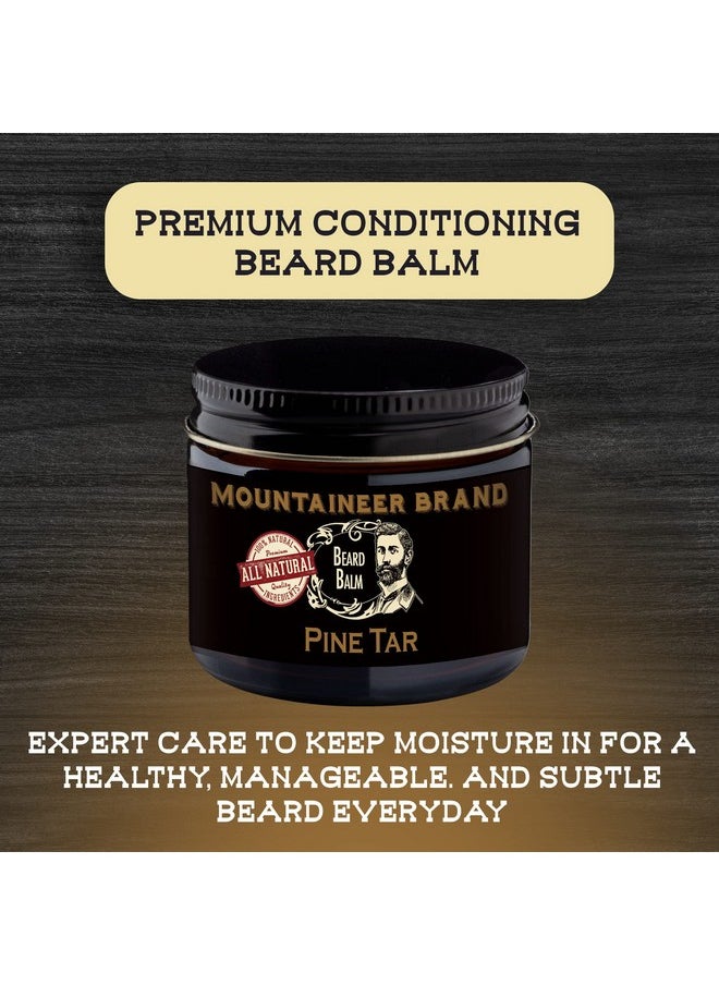 mountaineer brand - Ountaineer Brand Beard Balm For Men ; All Natural Leavein Conditioner To Moisturize Dry Itchy Skin ; Beard Butter Hydrates Softens And Tames Flyaway Hair ; Adds Shine ; Wv Pine Tar 2Oz - Image 1