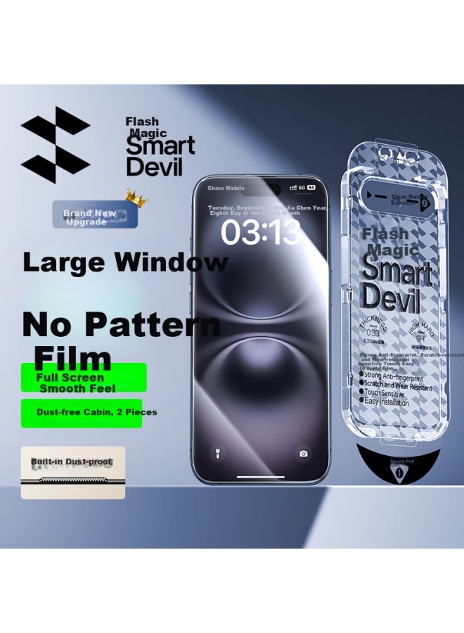 Smartdevil Tempered Glass Screen Protector For Iphone 15 Plus, Large View Anti-drop Anti-dust Anti-fingerprint Ultra-thin Full Coverage Dust-free High Definition 2-pack