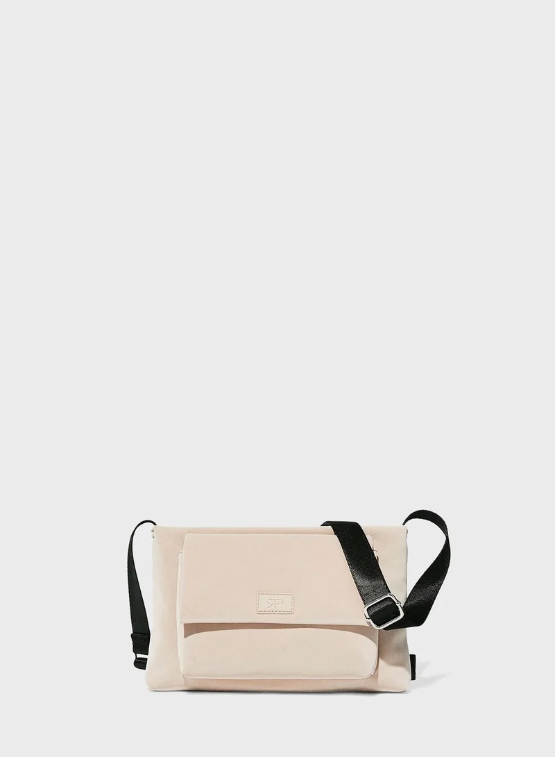 PARFOIS Nylon-Effect Crossbody Bag