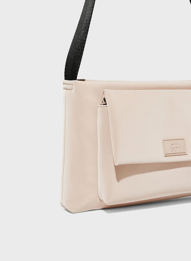 PARFOIS Nylon-Effect Crossbody Bag