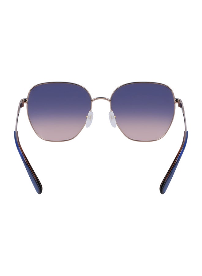 Longchamp نظارة شمسية مستطيلة للنساء مع حماية من الأشعة فوق البنفسجية - LO168S-757-5716 - مقاس العدسة: 57 مم - Image 4